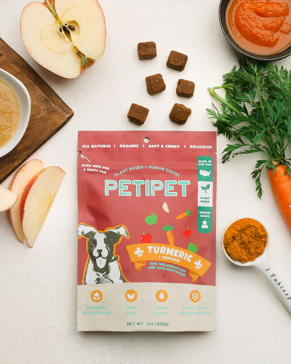 Organic Turmeric Curcumin Joint Support Anti-Inflammatory Dog Treats Ingredients