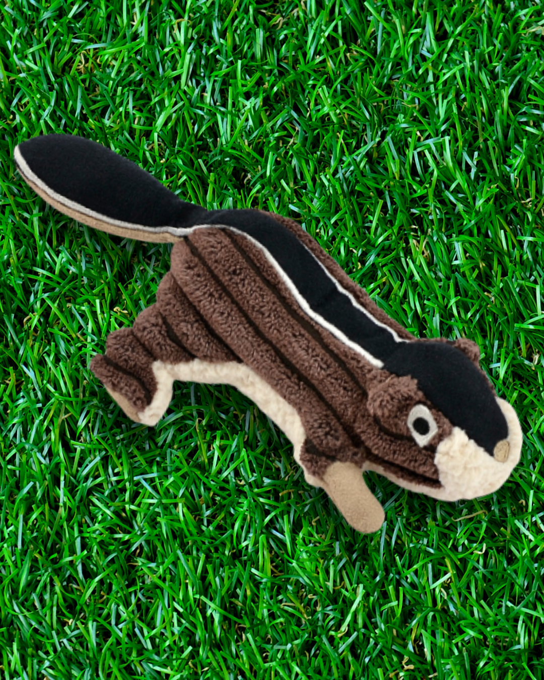 Plush Chipmunk Dog Toy squeaker interactive engaging puppy toys.