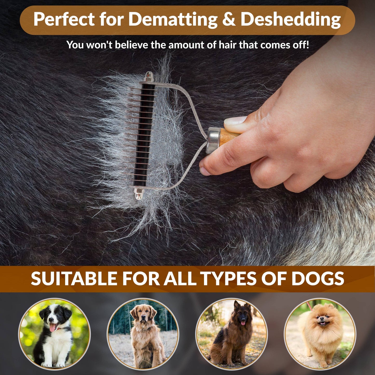 Dematting Tool Dematting Brush Doodles Dogs Detangling Dog Hair Types