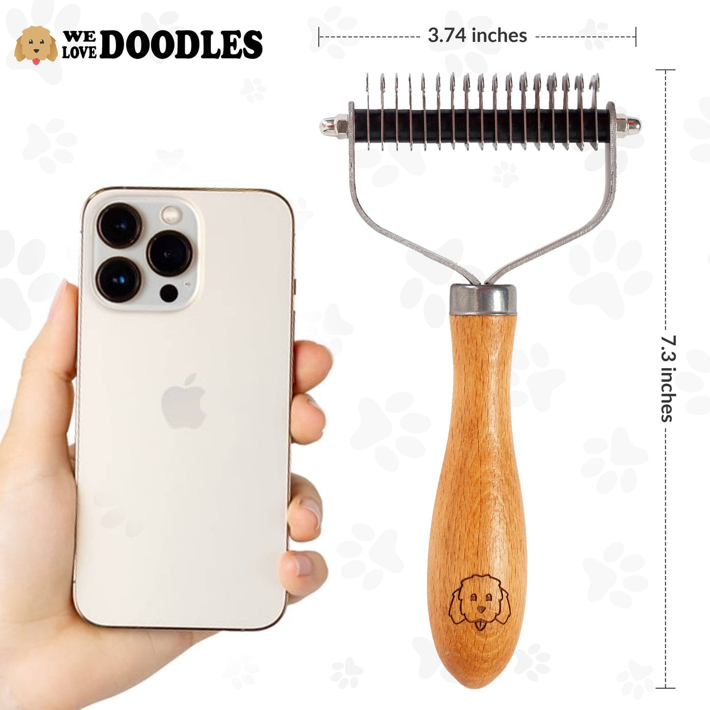 Dematting Tool Dematting Brush Doodles Dogs Detangling Dog Hair Size