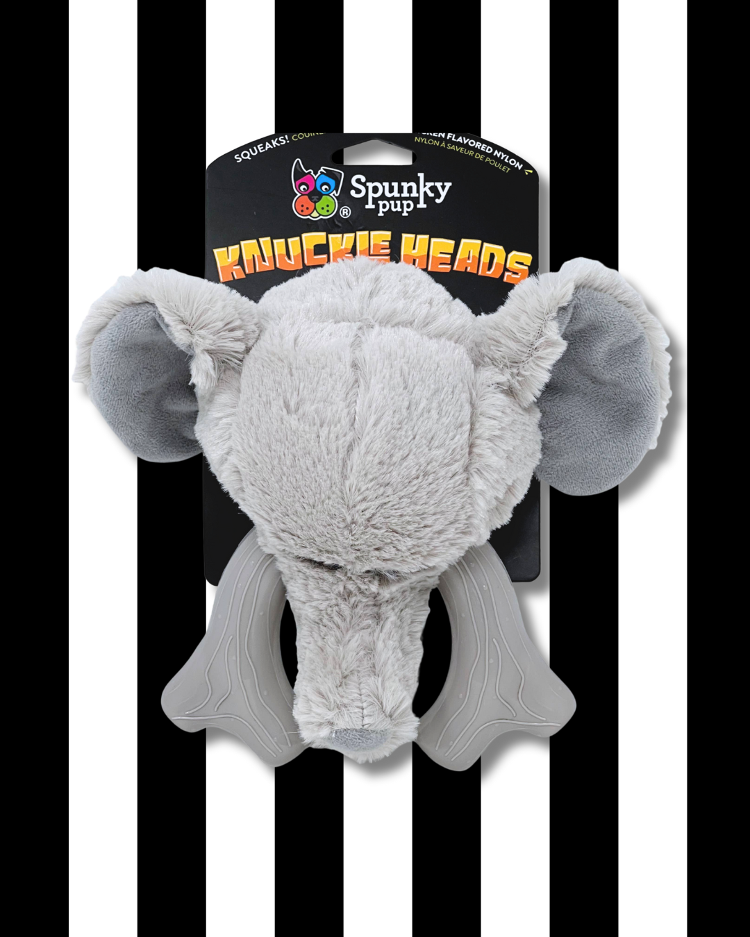 knucklehead elephant dog toy spunky pup