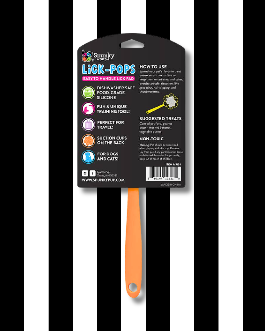 lick pops easy to handle lick mat ice cream cone back