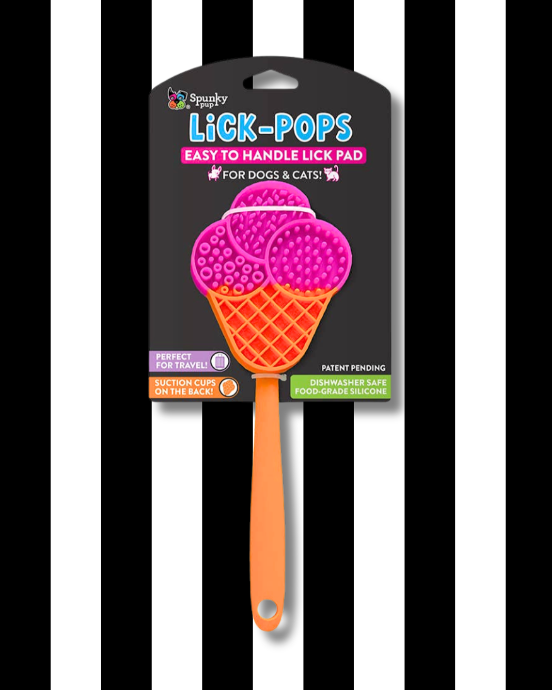 lick pops easy to handle lick mat ice cream cone