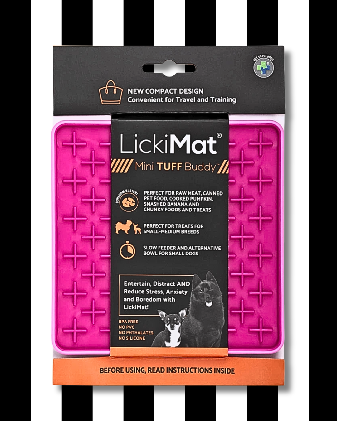 lickimat mini tuff buddy pink travel
