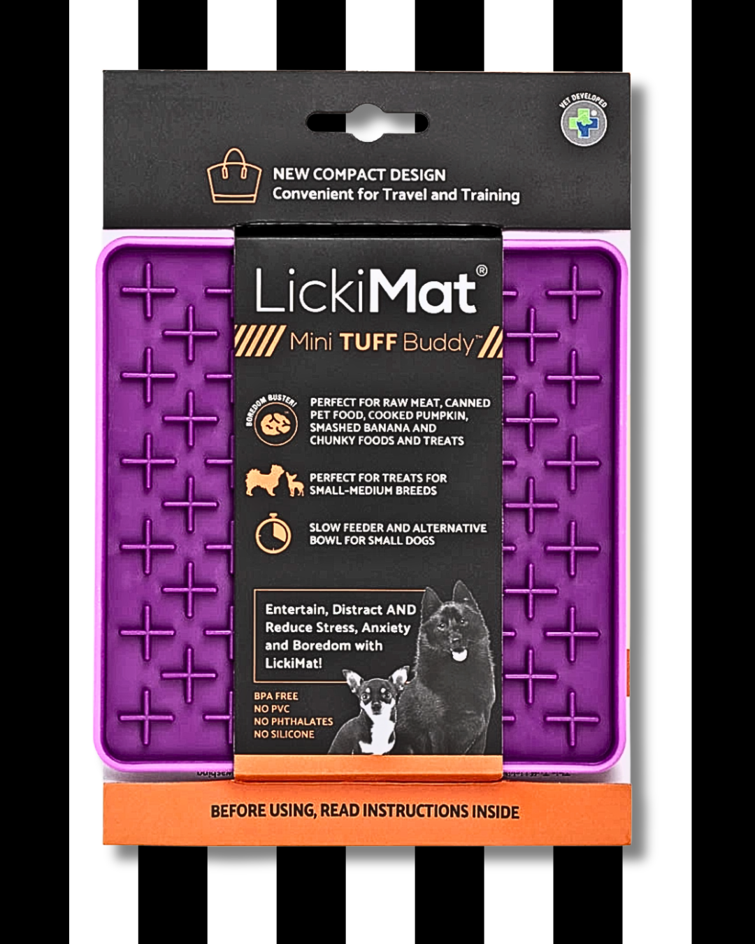 lickimat mini tuff buddy purple travel