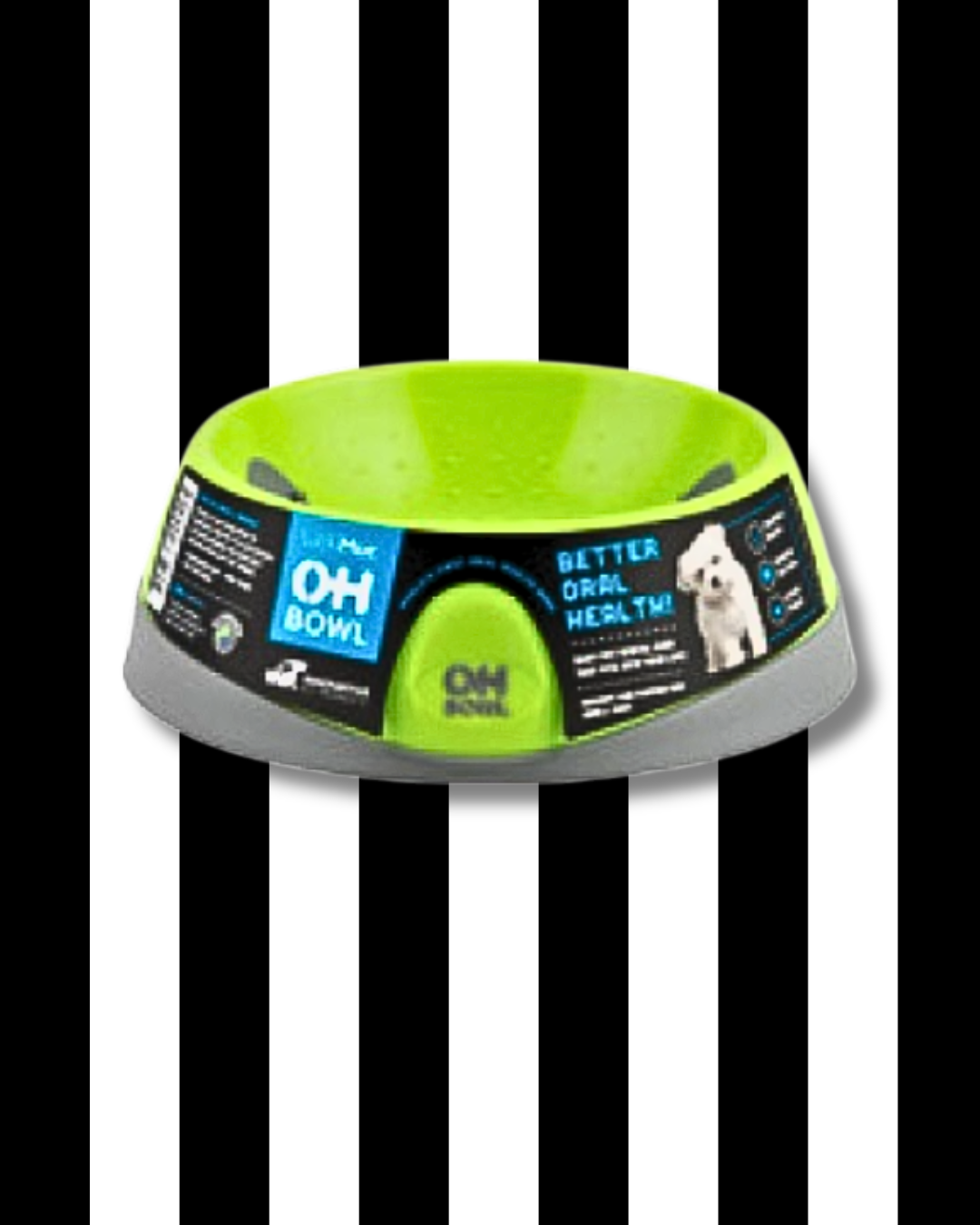 lickimat oh bowl slow feeder textured bowl good for your dog green