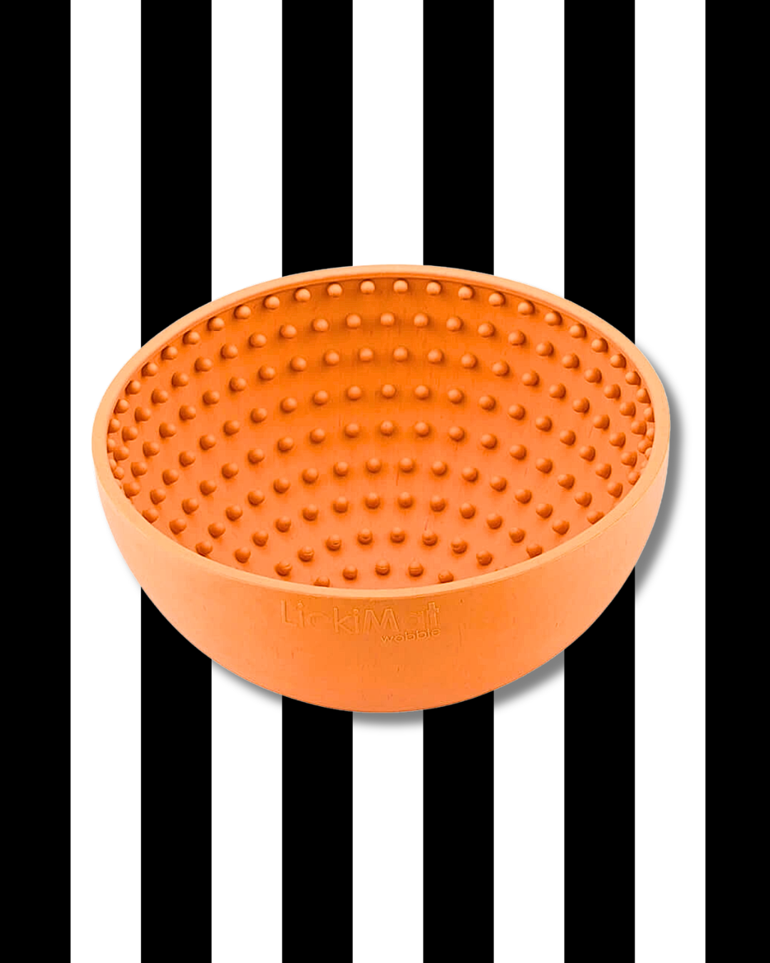 lickimat wobble feeding bowl enrichment orange texture