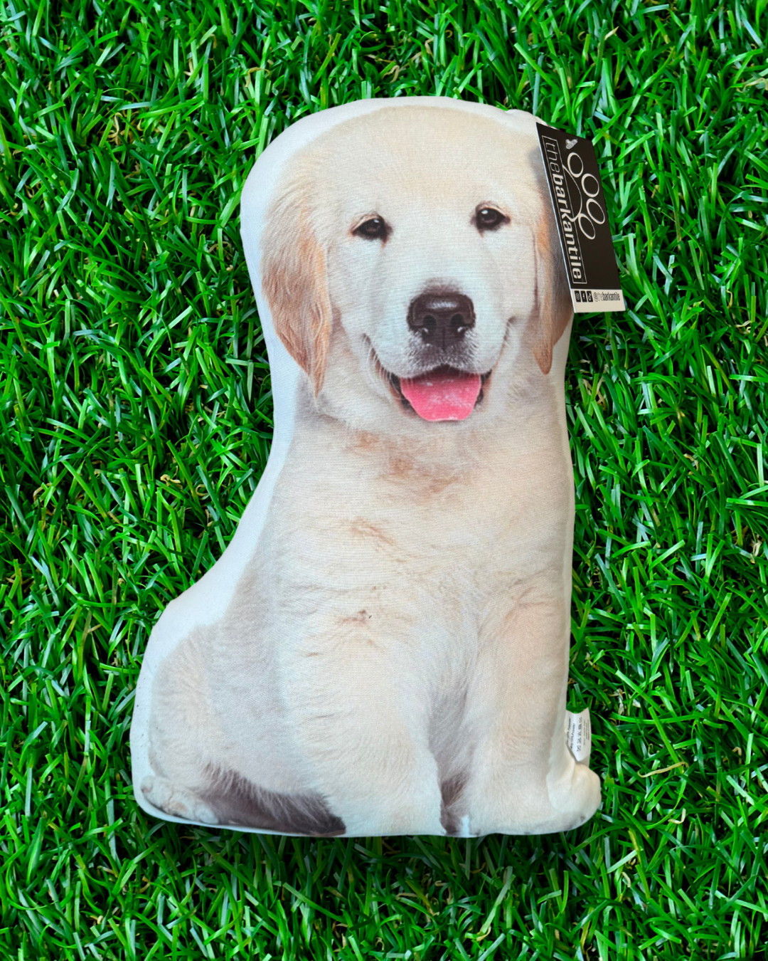 White golden retriver puppy dog throw pillow for bed couch chair Fluffy unique dogs pillows.