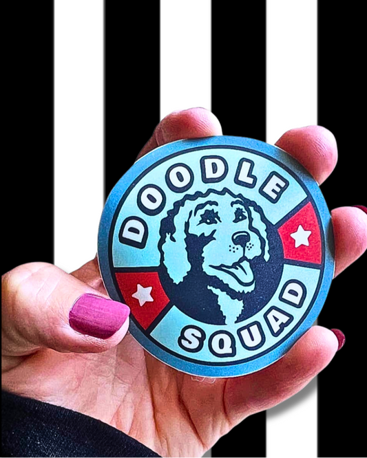 Doodle Squad Nautical Style Dog Sticker
