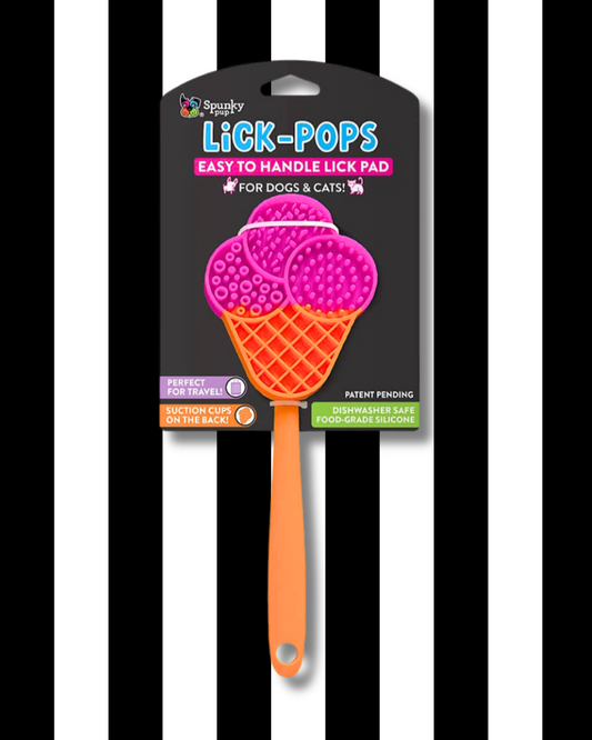 lick pops easy to handle lick mat ice cream cone
