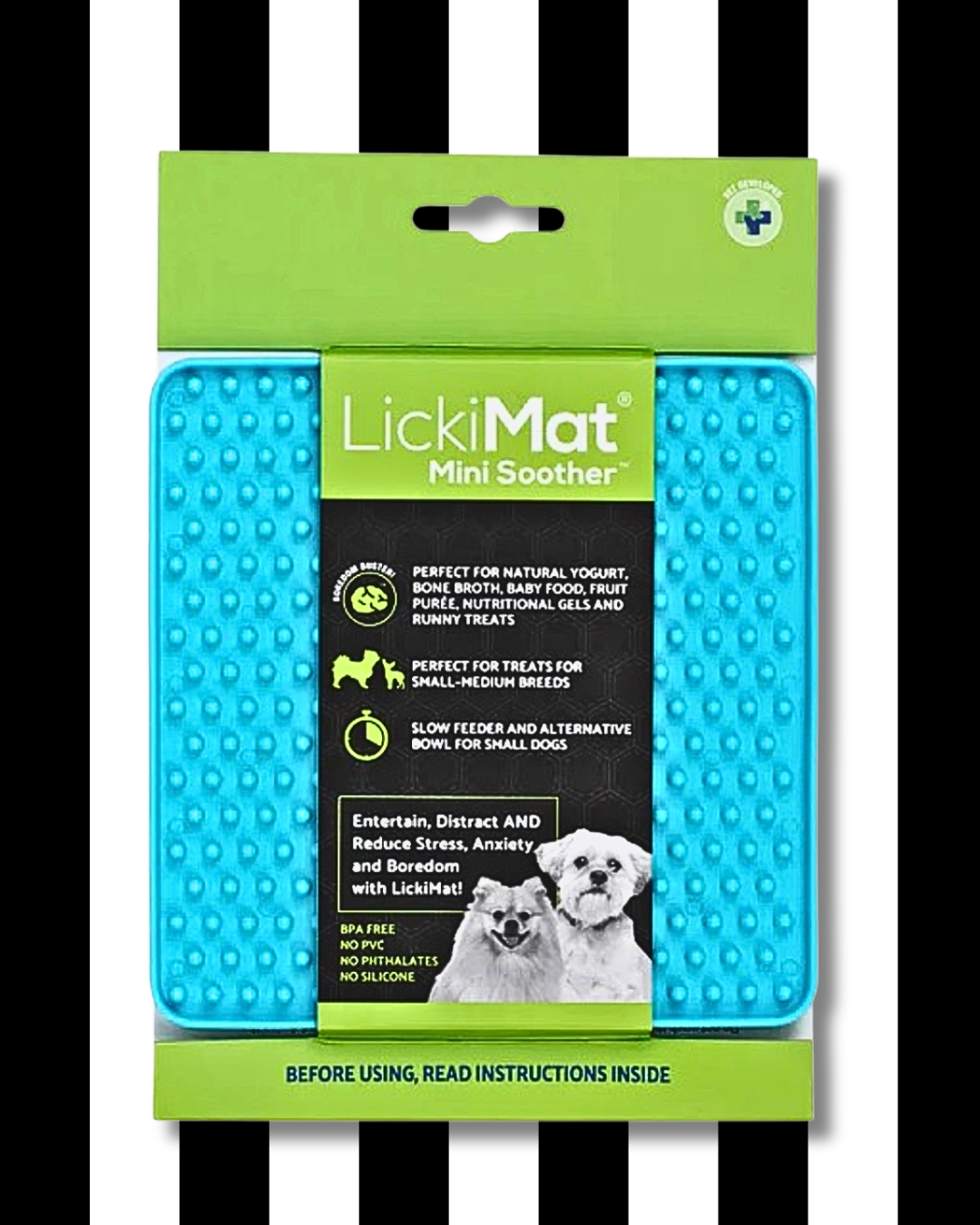 lickimat mini soother turquoise helps stress anxiety boredom