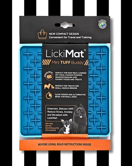 lickimat mini tuff buddy blue travel