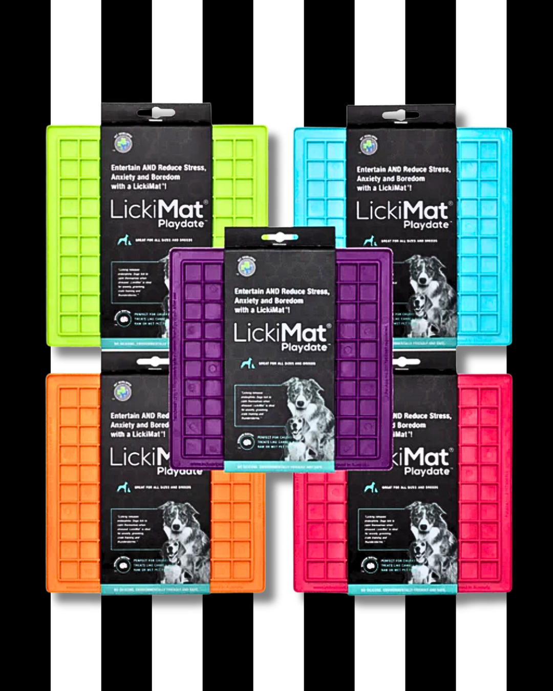 lickimat playdate slow feeder enrichment mats
