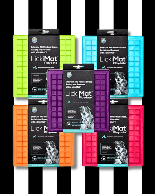 lickimat playdate slow feeder enrichment mats