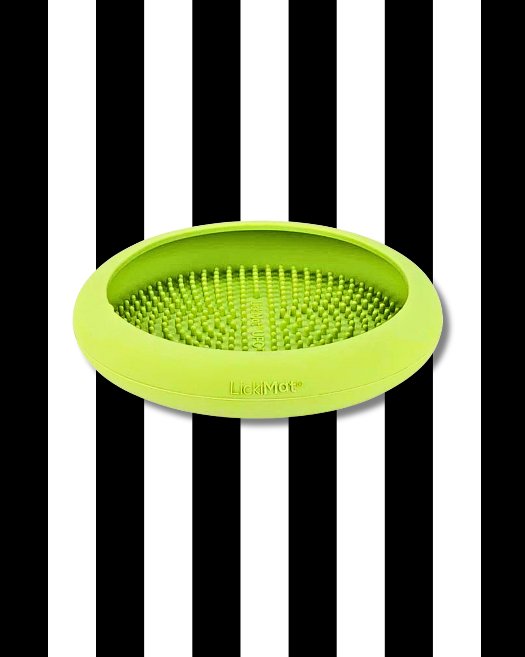 lickimat ufo green purple pink orange green slow feeder inside