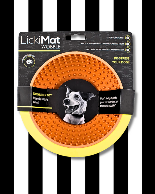 lickimat wobble feeding bowl enrichment orange