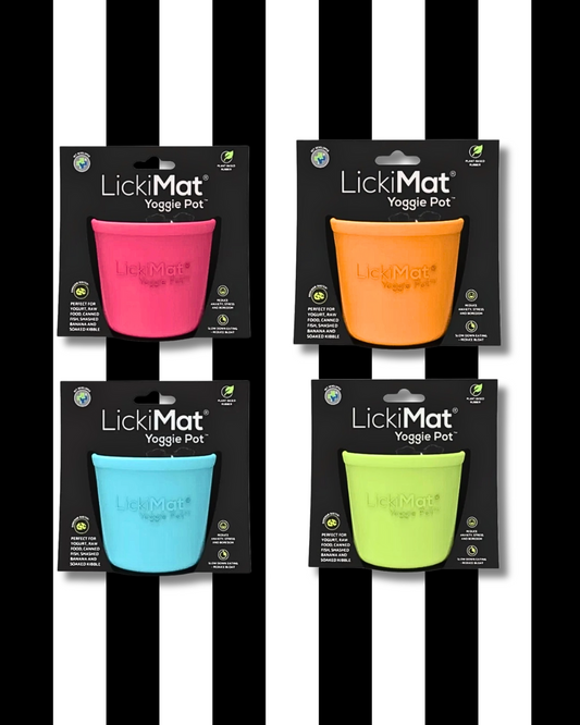 lickimat yoggie pot lickie mat enrichment toy slow feeder