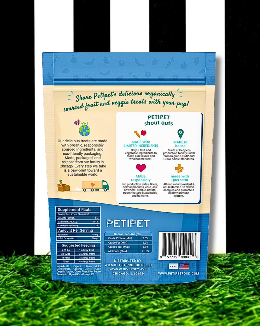 organic human grade plant based allergy immunity dog treat ingredients back