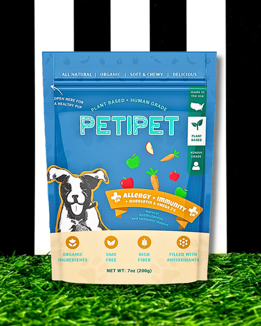 organic human grade plant based allergy immunity dog treat