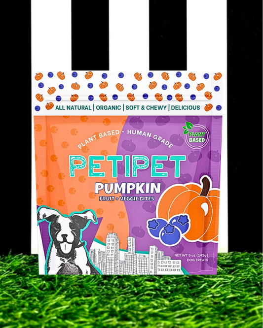 petipet plant based human grade organic pumpkin fruit veggie dog treat
